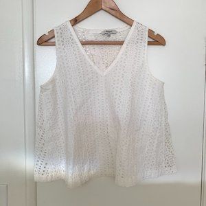 ***SALE*** Madewell Eyelet Swing-back Top Sleeveless